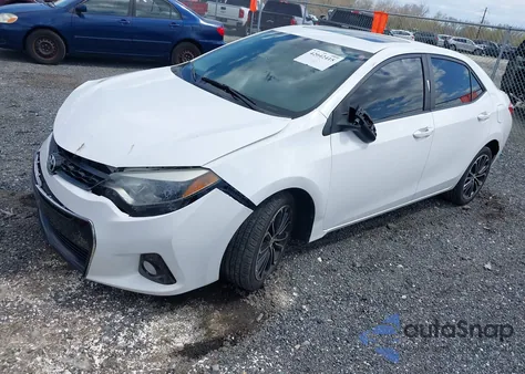 2015 Toyota Corolla S Plus из США, поврежденный, VIN 2T1BURHEXFC299206